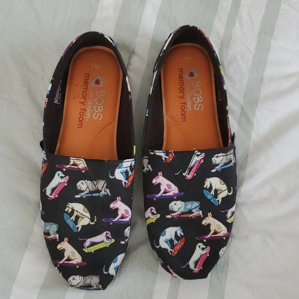 BOBS Dogs Skateboarding Slip-ons Sz 6.5 - Picture 2 of 8